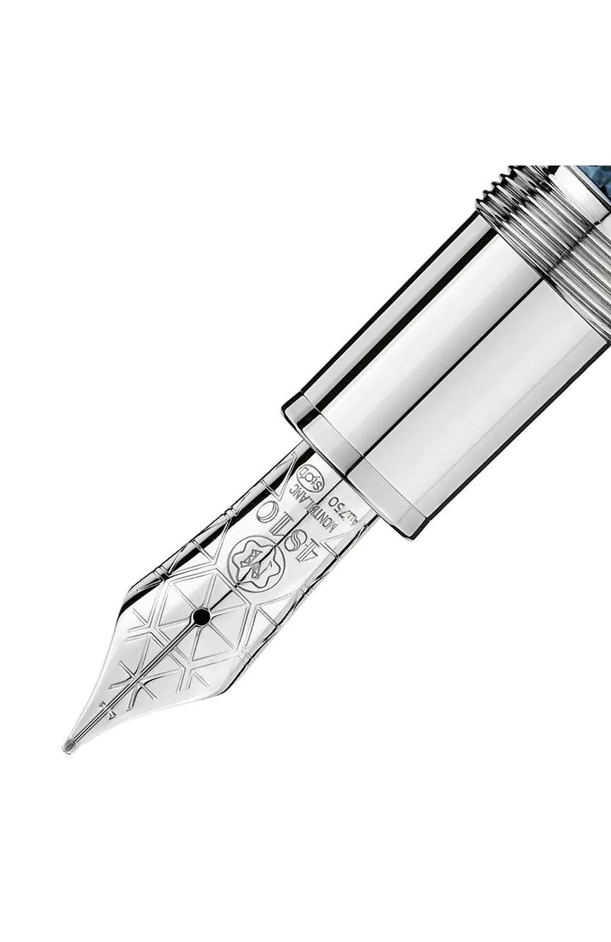 Montblanc Meisterstuck Solitaire Blue Hour Legrand Fountain Pen
