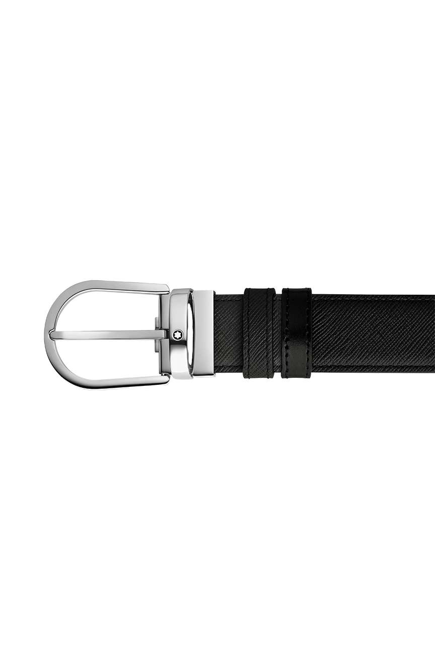 Montblanc Horseshoe 35 mm Reversible Belt in Sartorial Leather