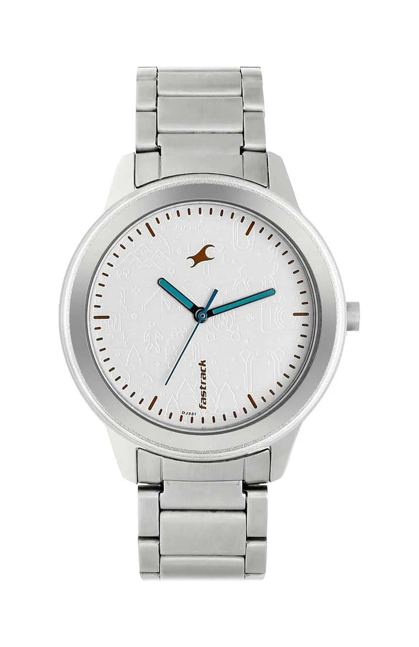 

Titan | girls Fastrack Road Trip Quartz Analog White Dial Stainless Steel Strap Watch for Girls