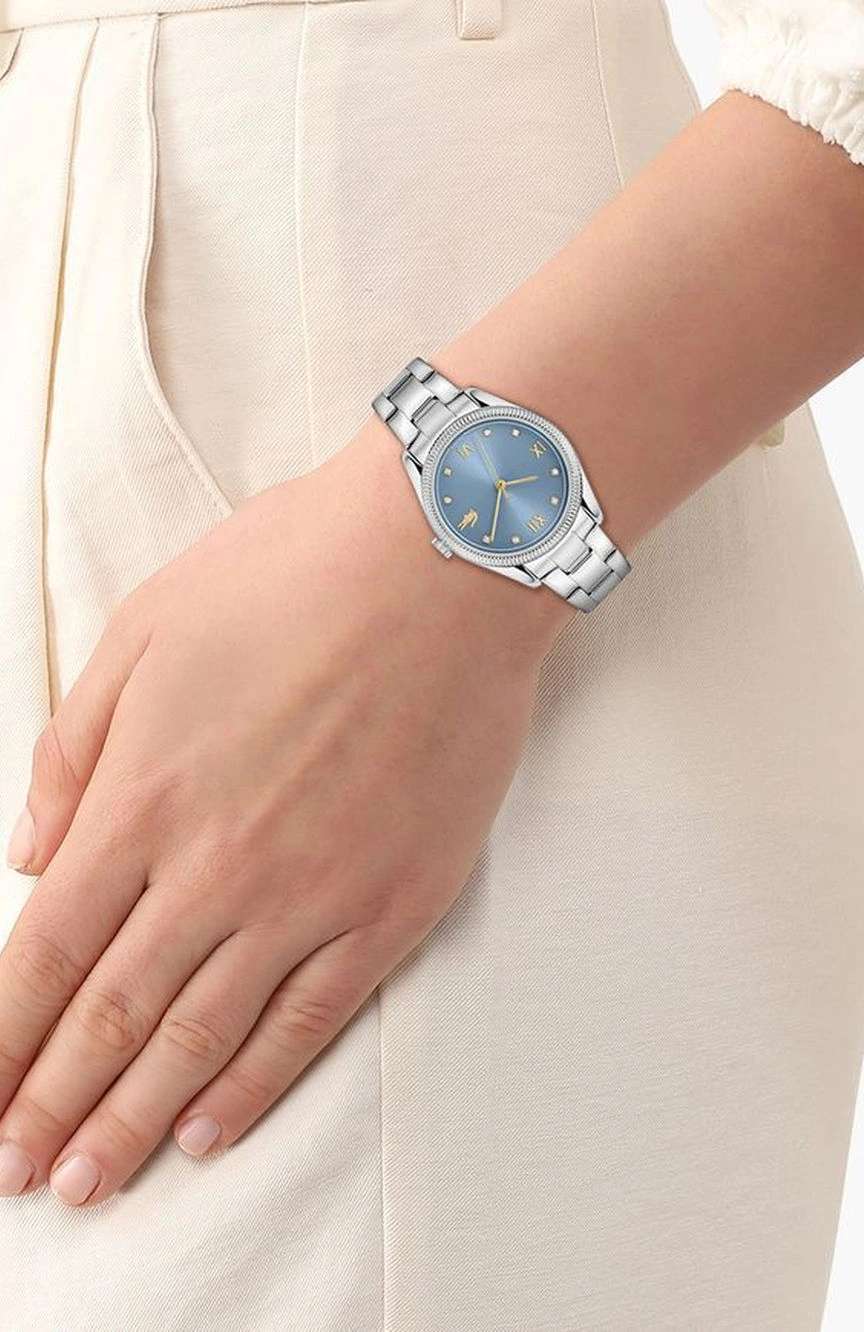 Lacoste Women Parisienne Round Stainless Steel 30 mm
