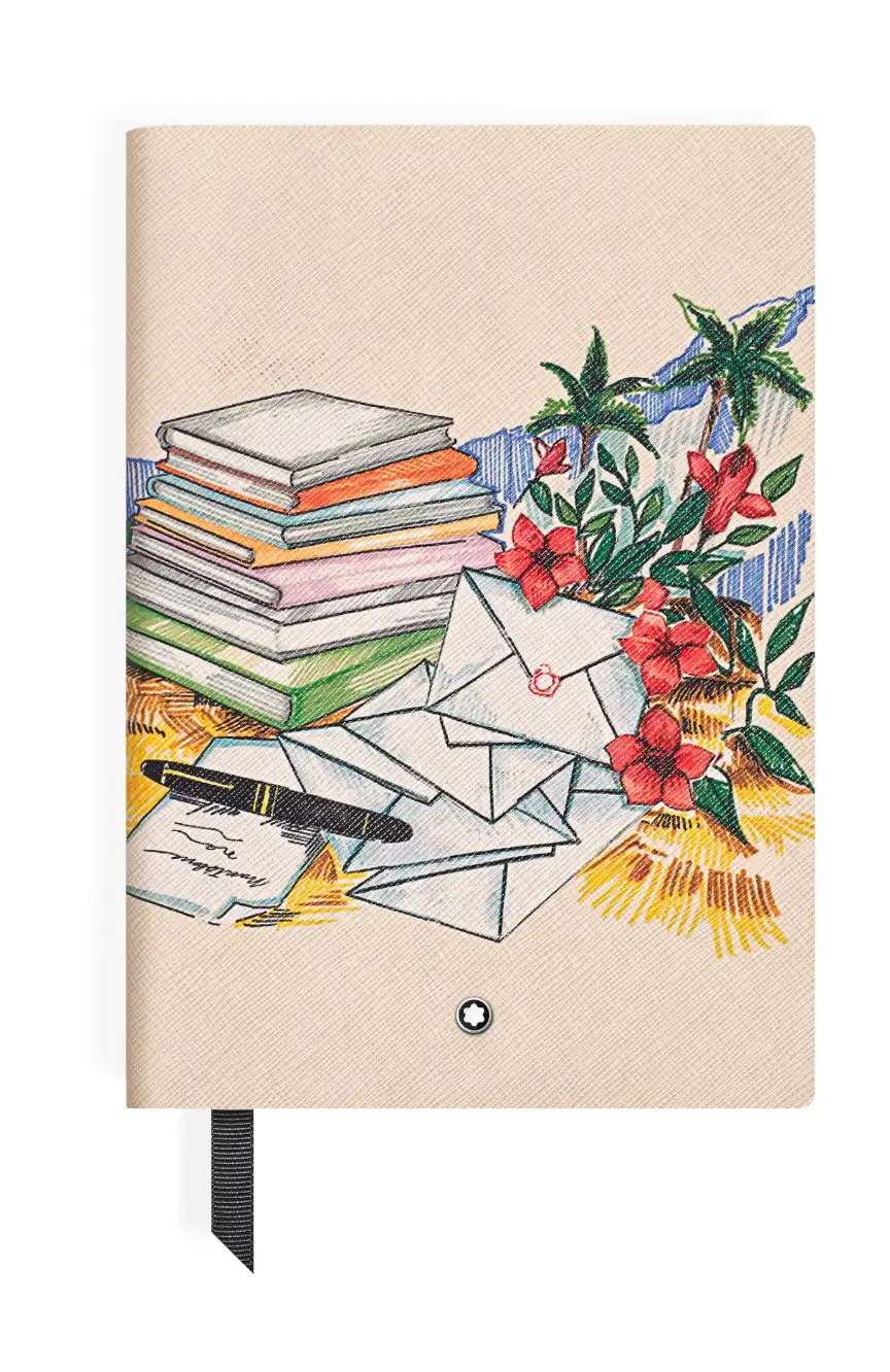 Montblanc Medium Notebook in Sartorial Leather Summer Capsule Lined Pages