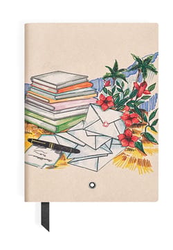 Montblanc Medium Notebook in Sartorial Leather Summer Capsule Lined Pages