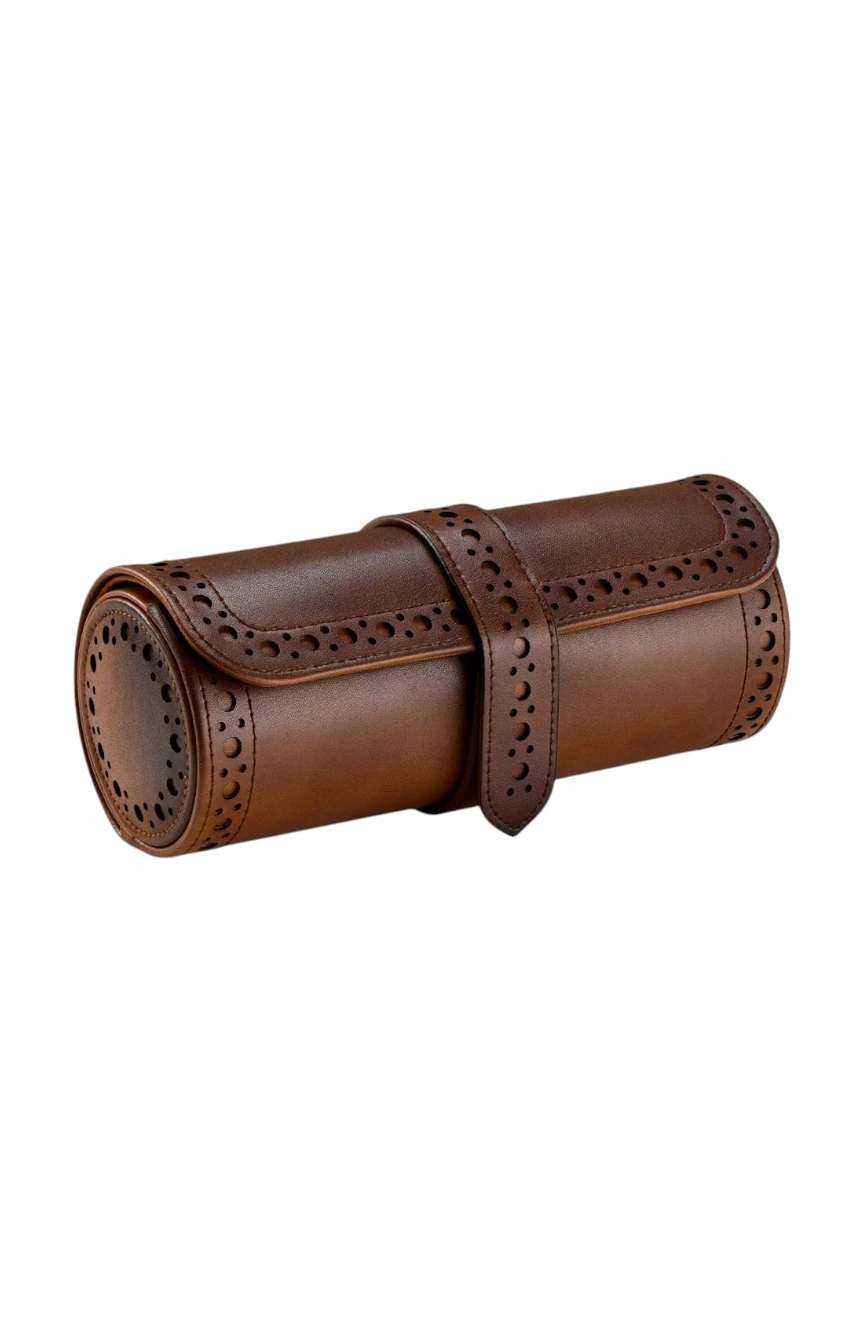 WOLF Brogue Triple Watch Roll