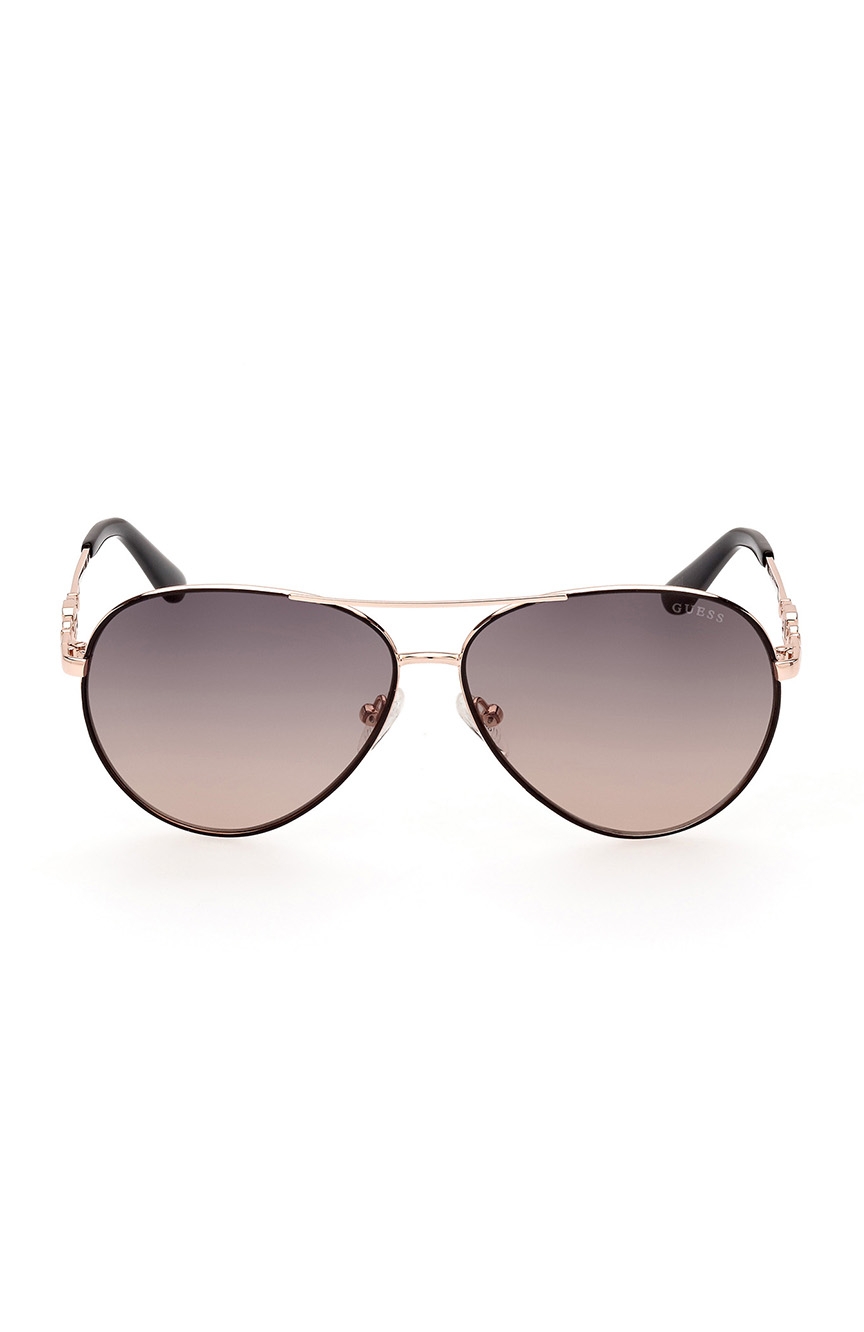 Guess rose hotsell gold aviator sunglasses