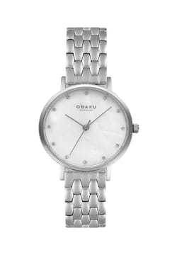 Obaku ساعة كوارتز بسوار ستانلس إستيل للنساء