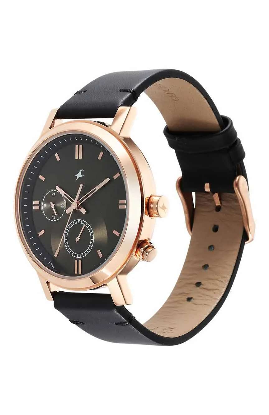 Titan Fastrack Tick Tock Brown Dial Watch for Guys