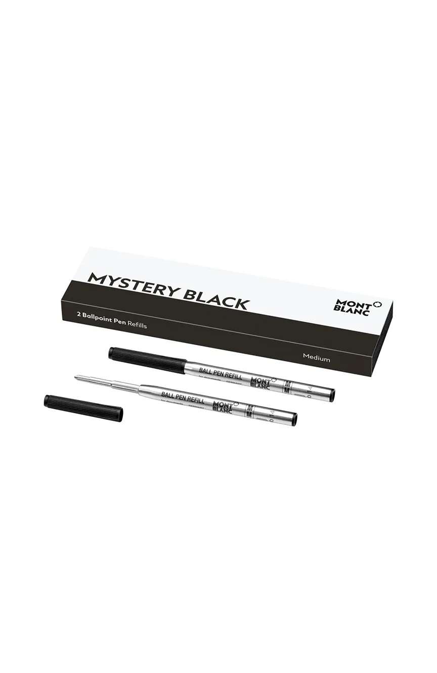 Montblanc 2 Ballpoint Pen Refill Medium, Mystery Black