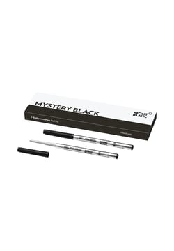 Montblanc 2 Ballpoint Pen Refill Medium, Mystery Black