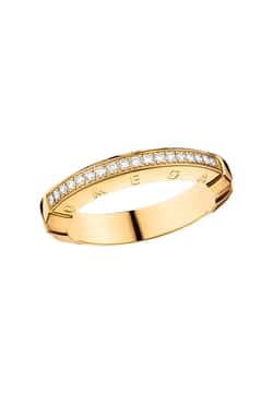 OMEGA RING 18K YELLOW GOLD DIAMONDS