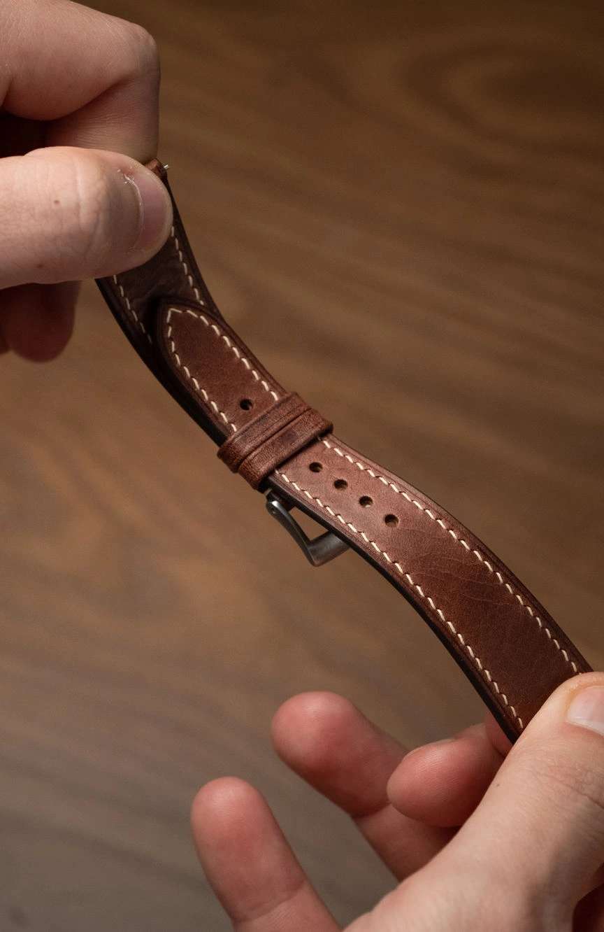 Delugs Leather - Whiskey Waxy Slim Strap