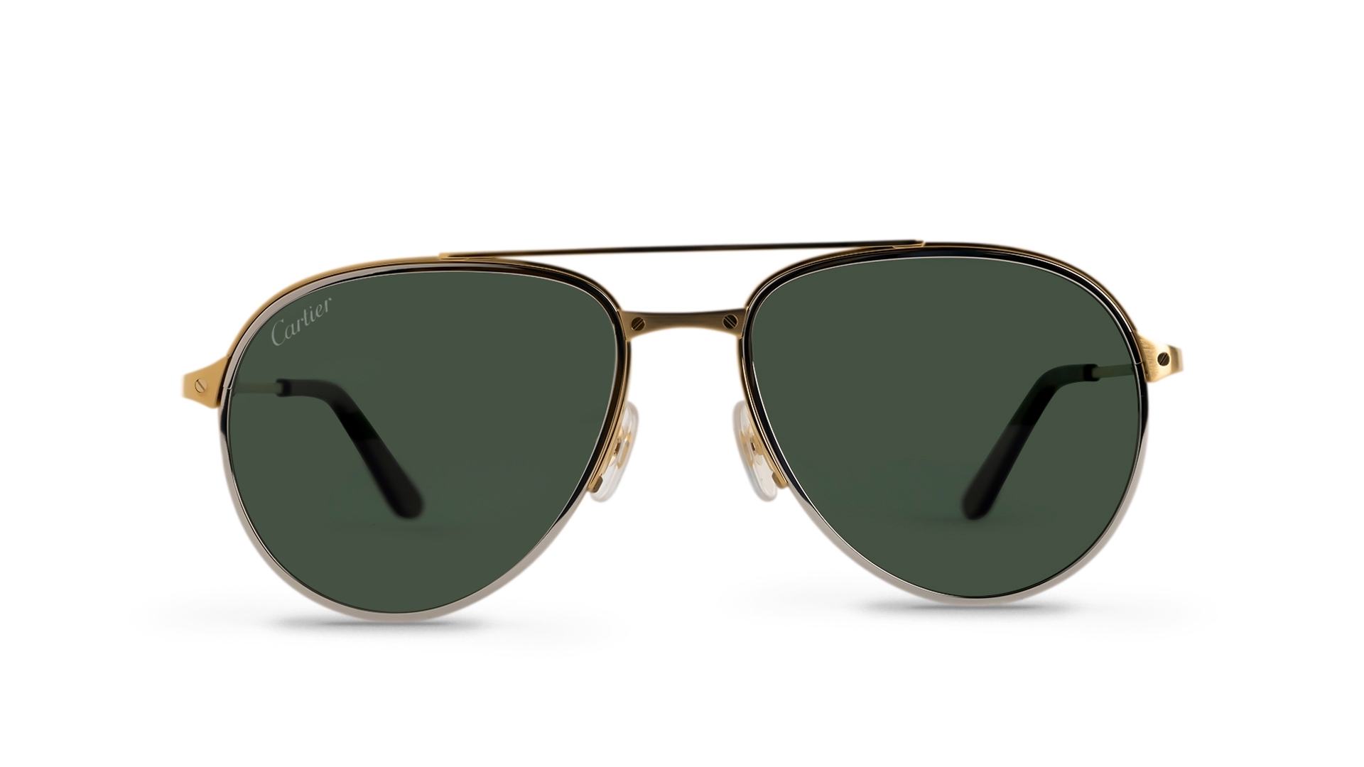 Cartier aviator outlet sunglasses gold