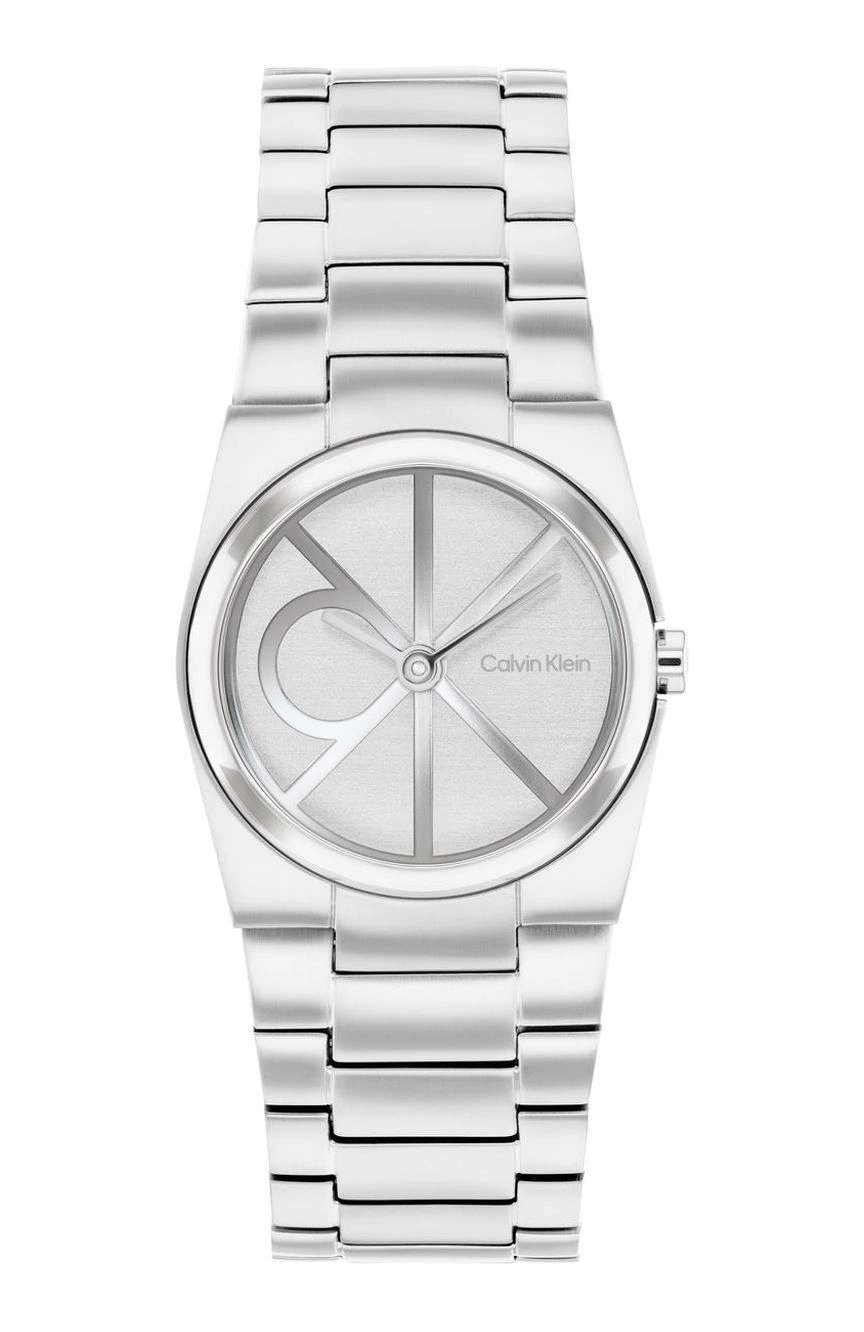 كلفن كلاين ساعة كلفن كلاين يونيت تونيو بميناء مستدير مقاس 26 مم وسوار ستانلس إستيل للنساء