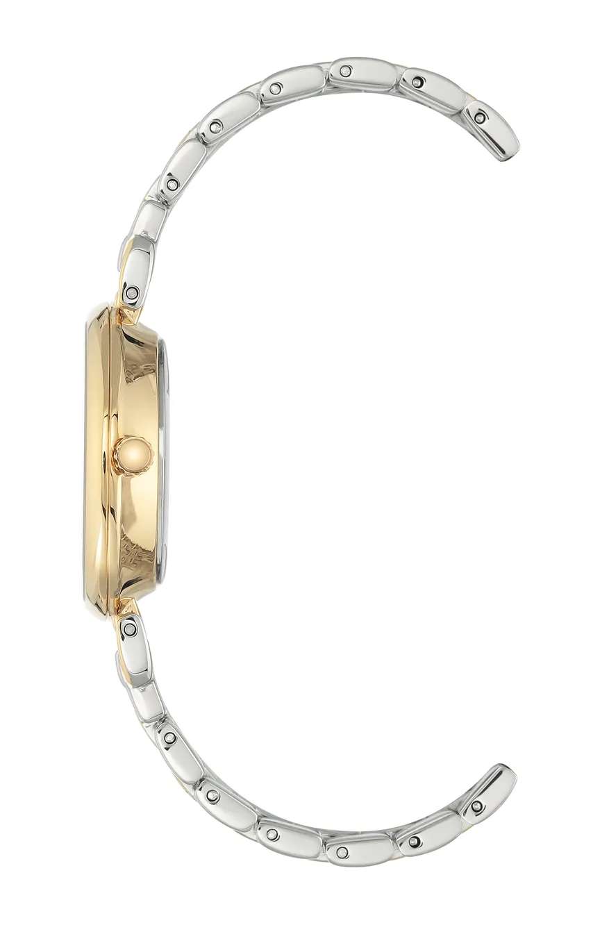 آن كلاين ساعة يد نسائية بسوار جلدي بتقنية الكوارتز