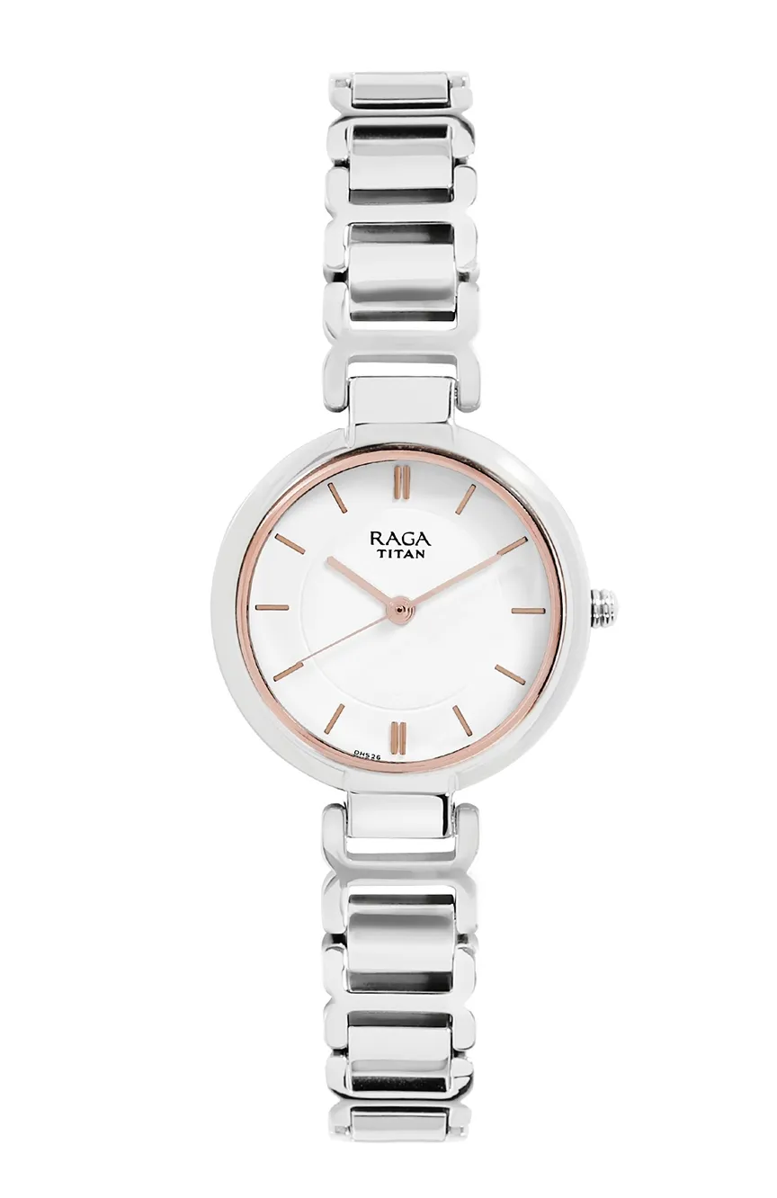 

Titan | Titan Raga Viva White Dial Analog Metal Strap watch for Women