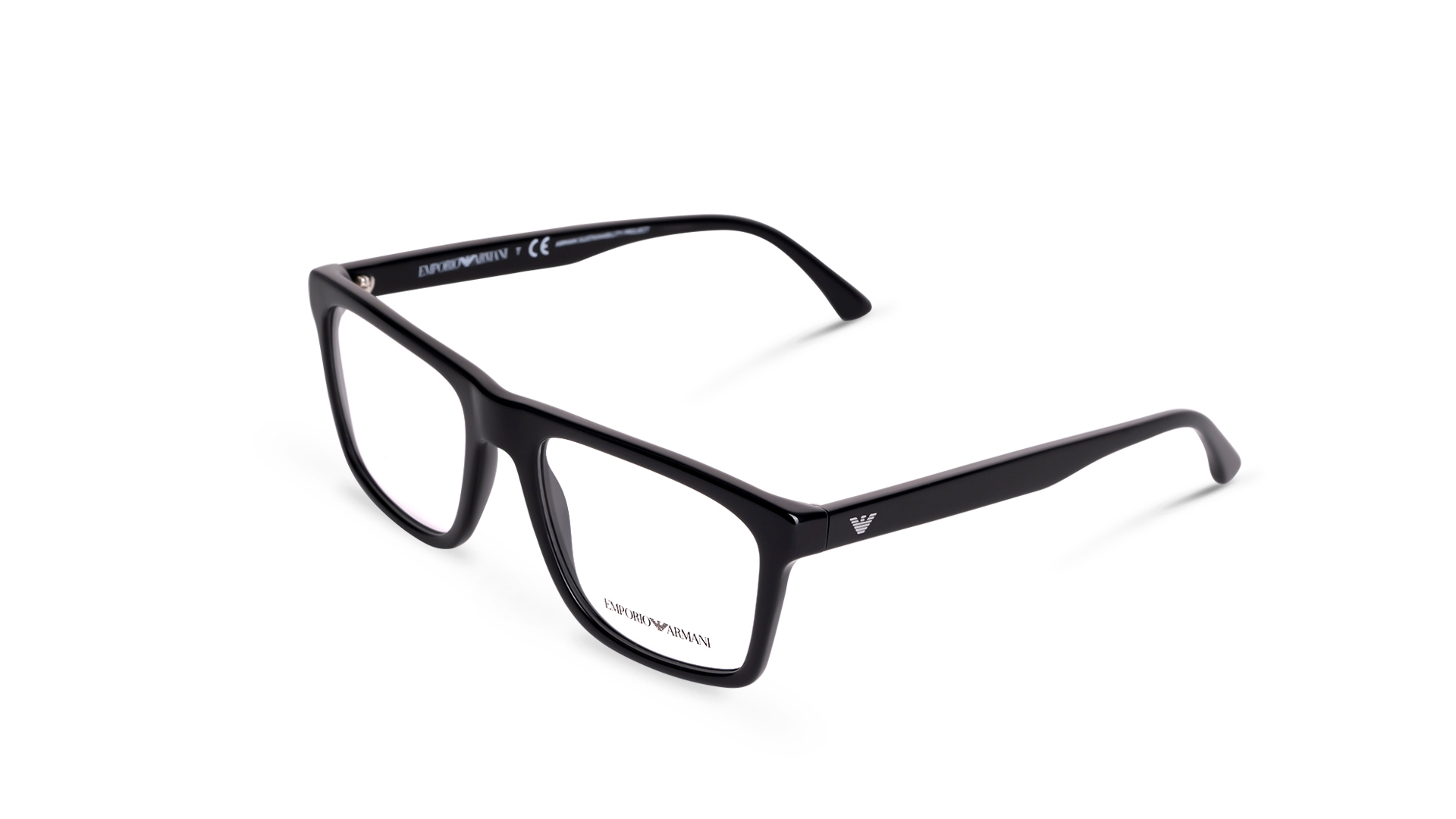 Emporio Armani Men Rectangle Black Eyeglass RivoliShop