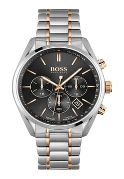 Boss ساعة يد رجالية بسوار ستانلس ستيل من بوص بتقنية الكوارتز - 1513819