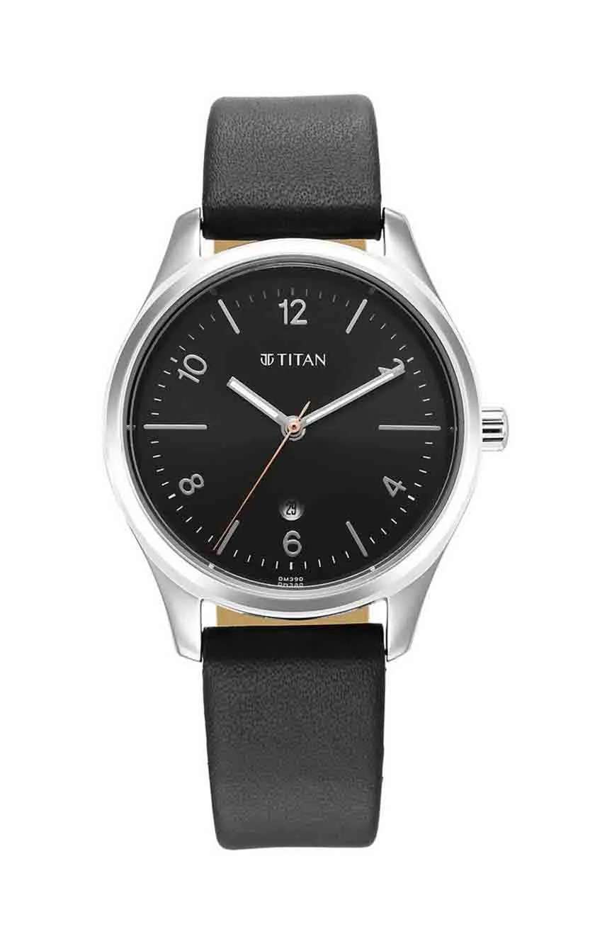 Titan Urban Anthracite Dial Analog Leather Strap watch for Women