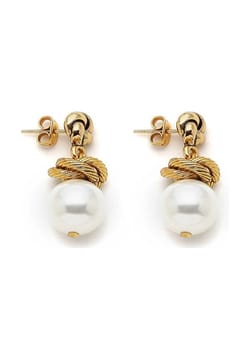 Mon Reve Gold and Pearl Earrings