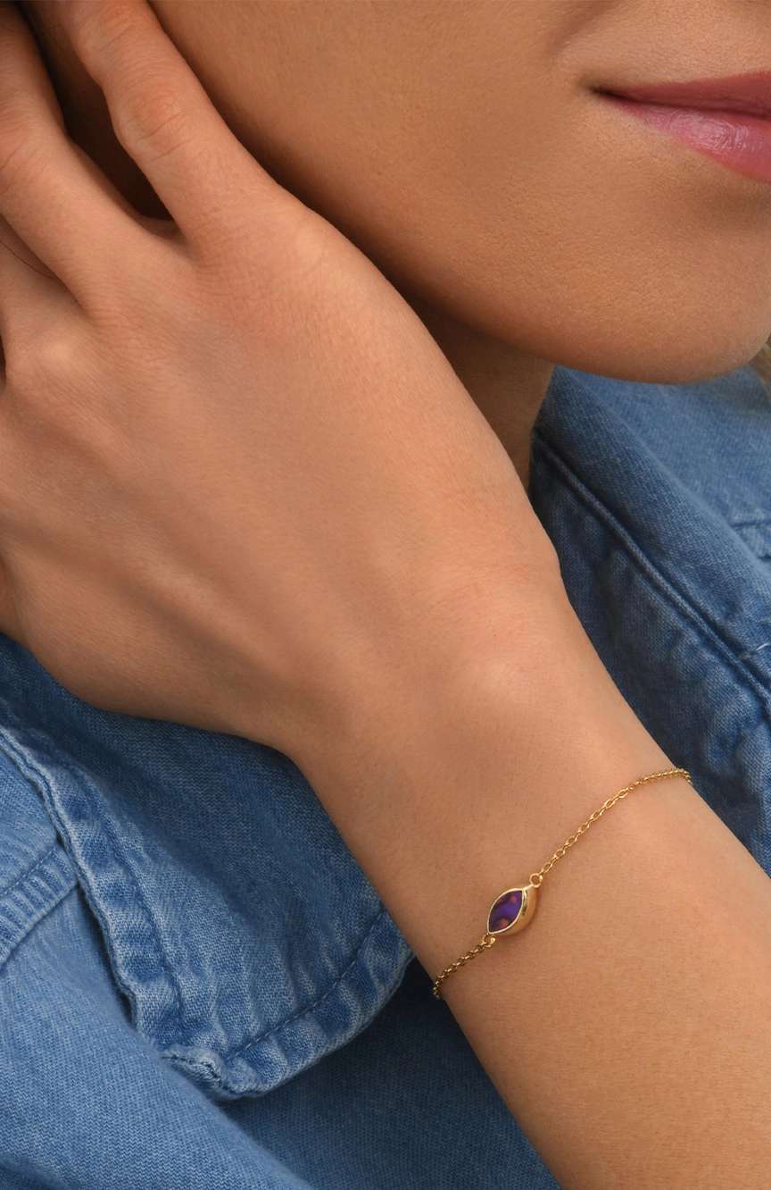 ستالايت Tinted Paua Mop Bracelet