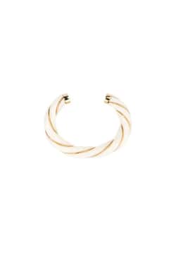 Aurelie Bidermann Diana Twisted Bracelet Ivory