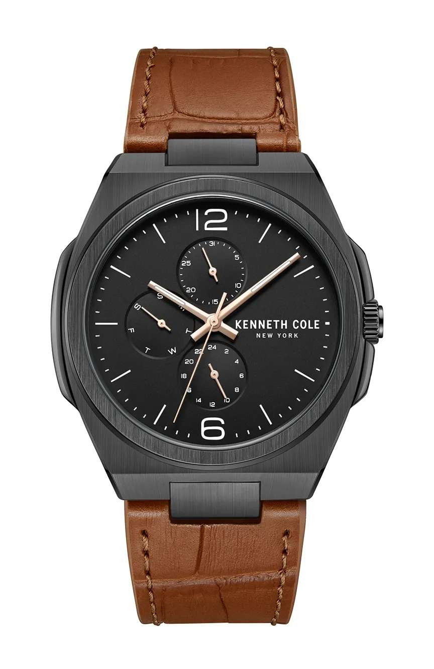 Kenneth Cole Kenneth Cole Mens Fashion Leather Quartz Watch KCWGF0016201