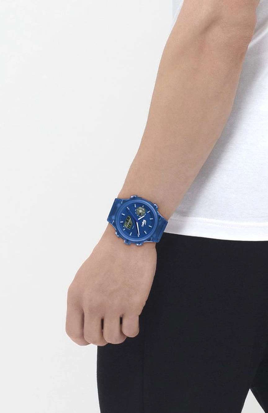 Lacoste Men Lc33 Round Silicone 44.6 mm