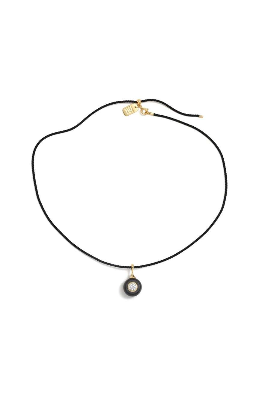 Pertegaz Ebony Silk Cord Necklace