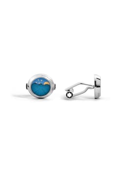 Montblanc أزرار أكمام علي شكل حركة أطوار القمر