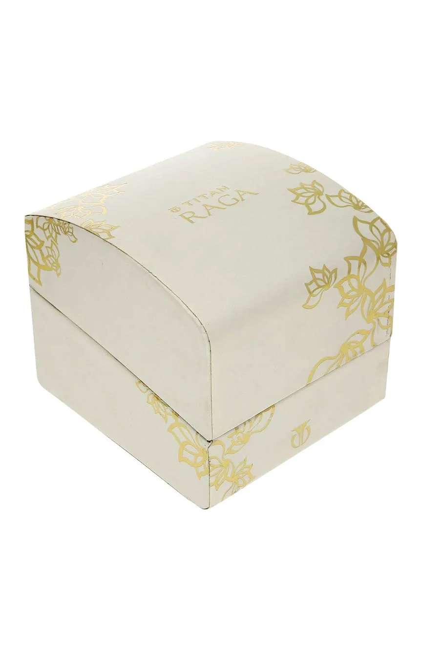 Titan Raga Delight Two Toned Dial Women Watch With Metal Strap