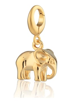 Lily Charmed Gold Plated Elephant Charm