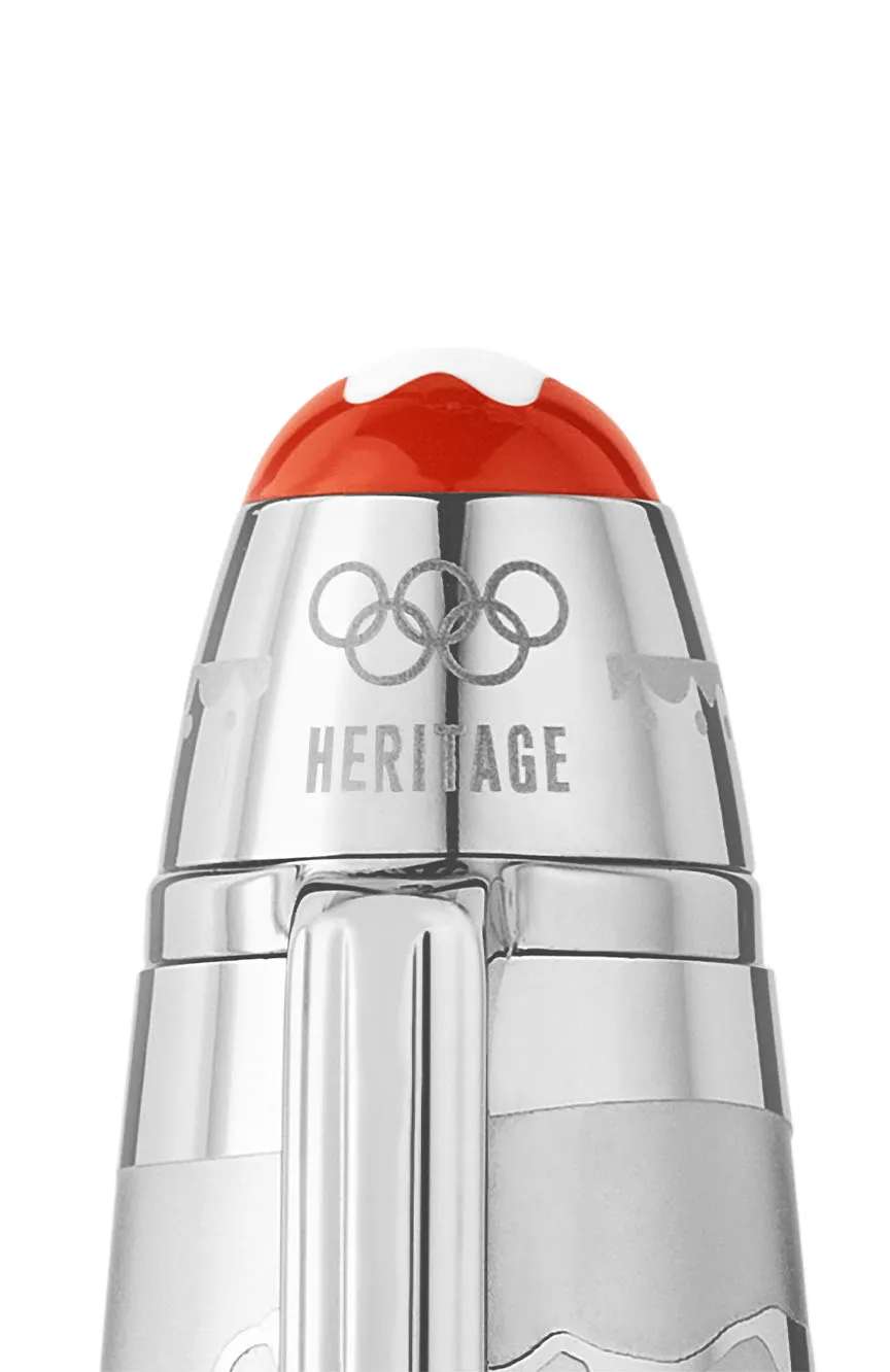 مون بلان قلم حبر سوليتير لي جراند مايسترشتوك x أولمبيات شاموني التراثية 1924