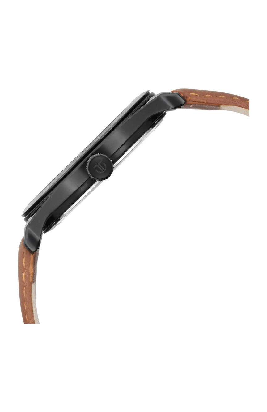 Titan Quartz Analog Black Dial Leather Strap Watch for Men