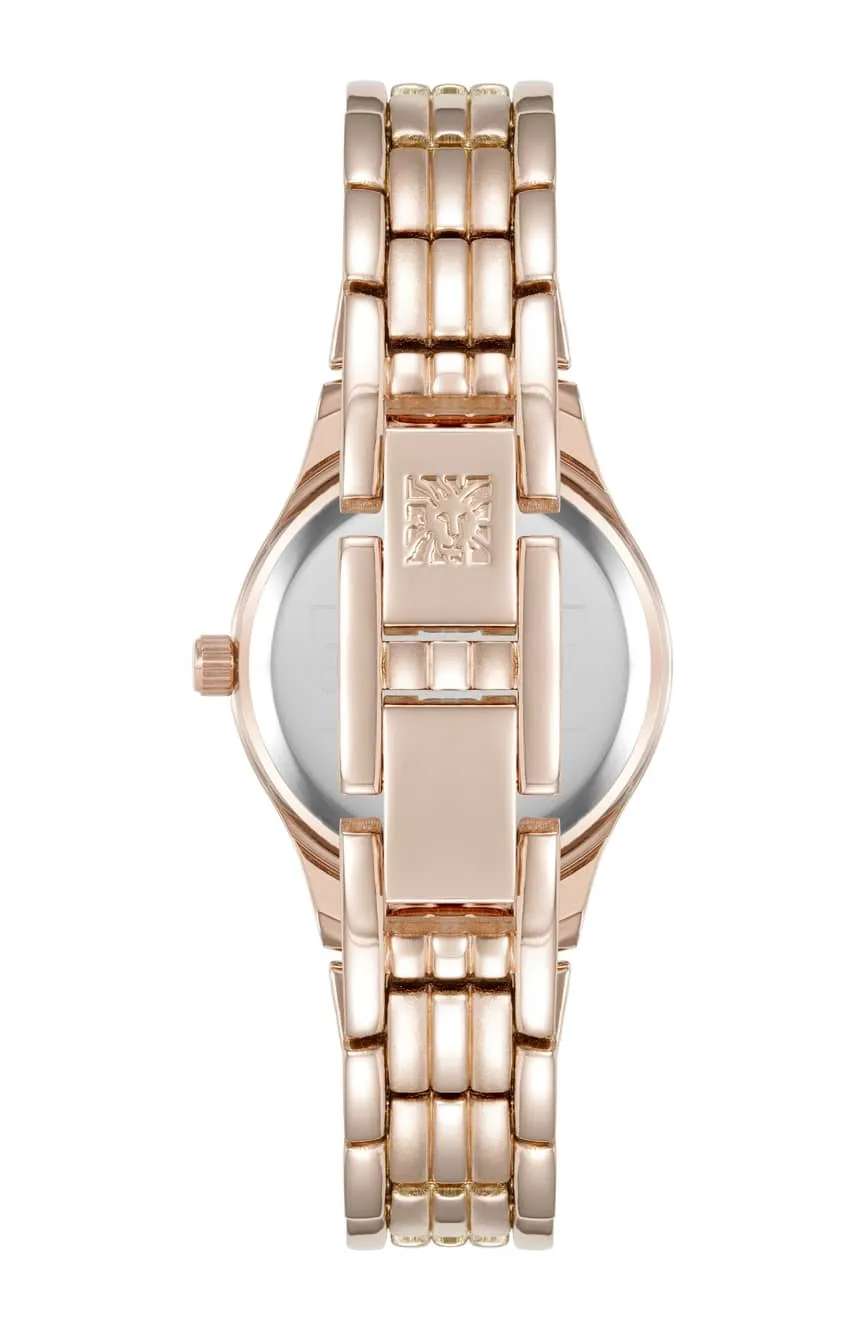 آن كلاين ساعة انالوج بسوار معدني للنساء