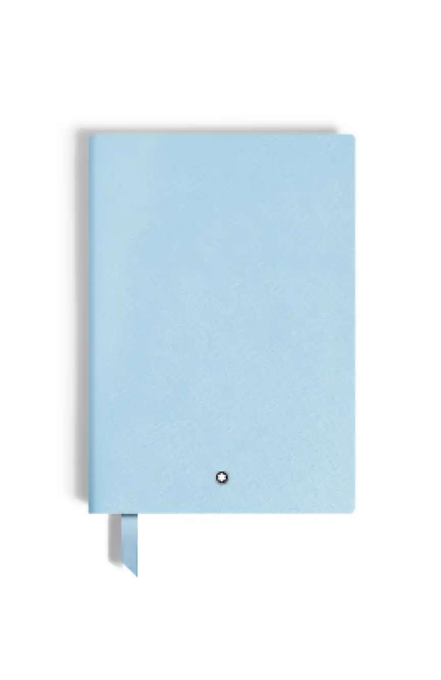 مون بلان Notebook Medium Saffiano Leather Pale Blue Lined Pages