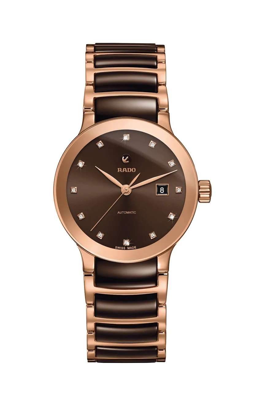 رادو ساعة يد نسائية سينتركس أوتوماتكية دايموندز