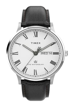 Timex Waterbury Classic Day/Date 40mm Leather Strap Watch