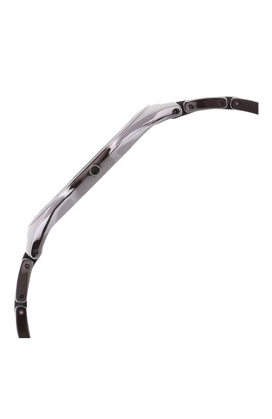 Titan Edge Ceramic Silver Dial Analog Ceramic Strap watch for Men