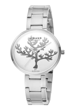 Obaku ساعة كوارتز بسوار ستانلس إستيل للنساء