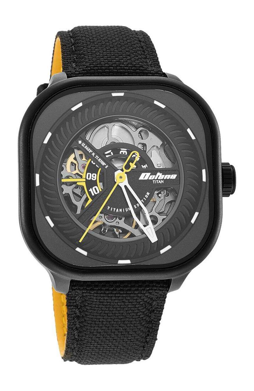 Titan Octane Aerobatics Black Dial Automatic Fabric Strap watch for Men