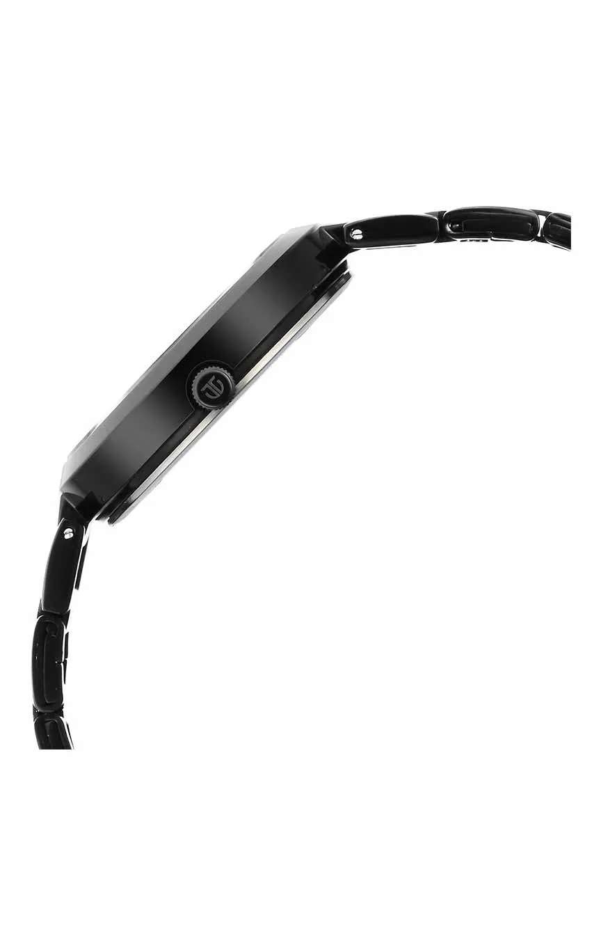 Titan Workwear Quartz Analog Black Dial Black Stainless Steel Strap Watch for Women