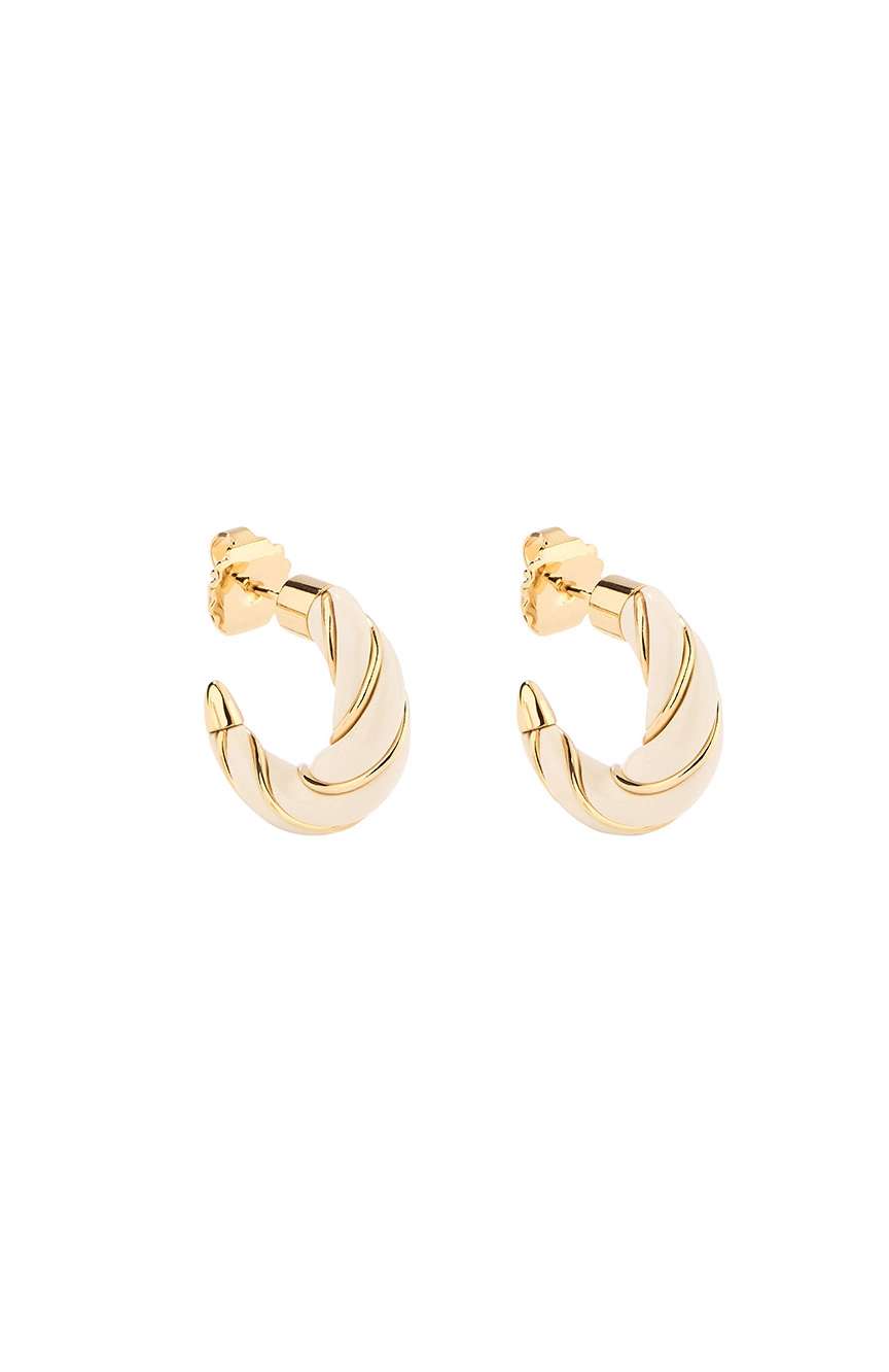 Aurelie Bidermann Diana Ivory Twisted Mini Earrings