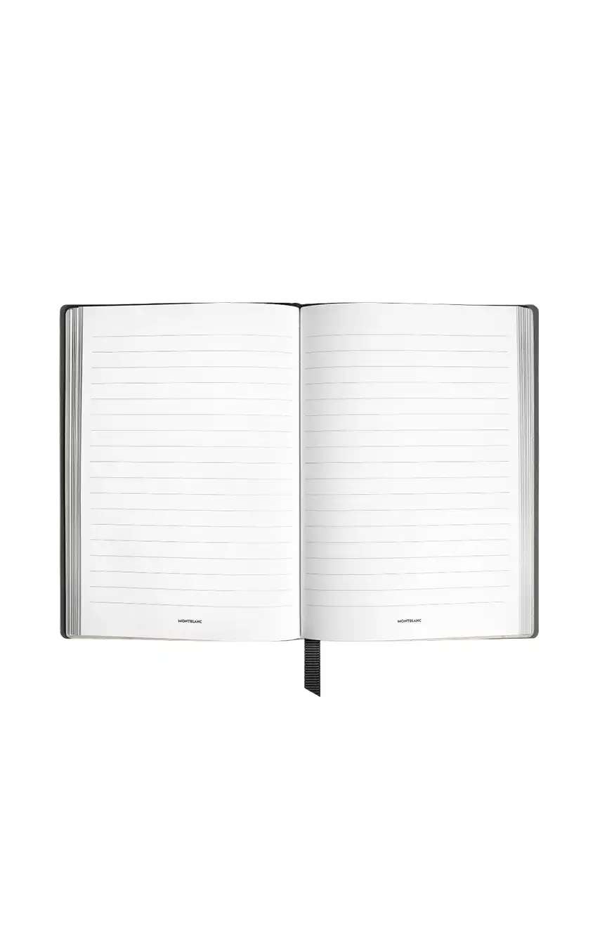 مون بلان Notebook Medium Saffiano Leather Black Lined Pages