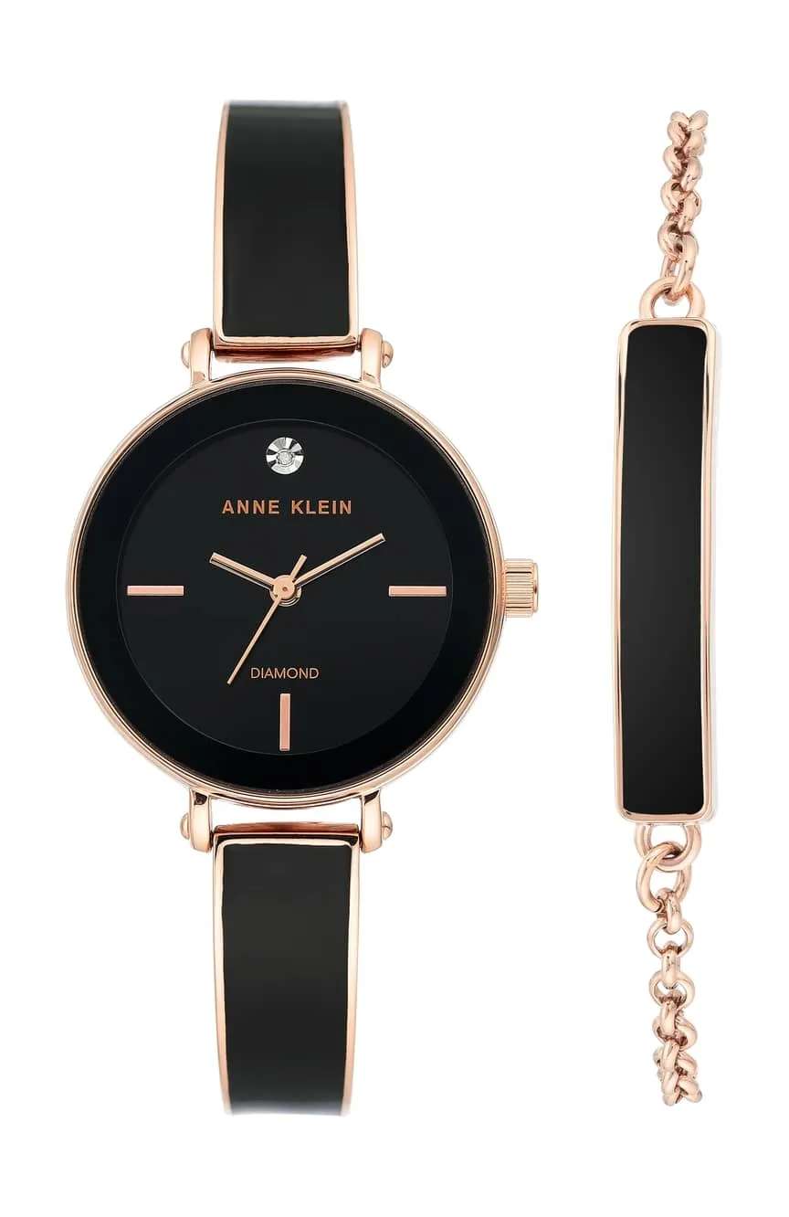 Anne Klein Women Analog Enamel Watch