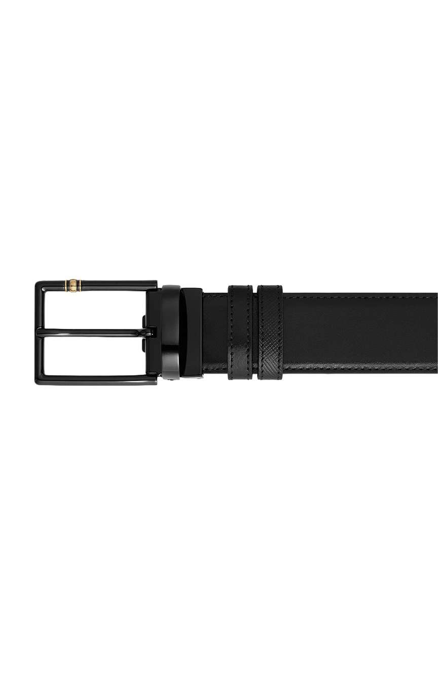 Montblanc 35 mm Reversible Belt in Leather with Rectangular Meisterstuck Buckle