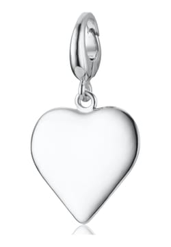 Lily Charmed Silver Heart Charm