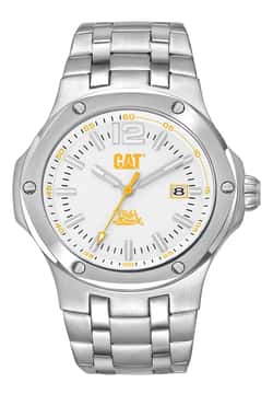 Cat ساعة ستانلس إستيل للرجال