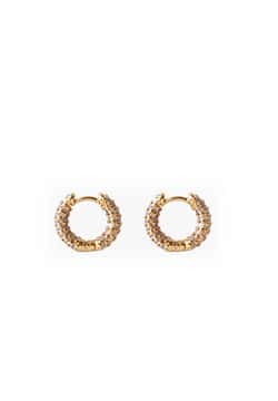 Izabel Display Mini Hoop White Gold
