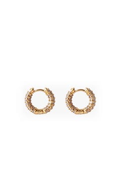 Izabel Display Mini Hoop White Gold