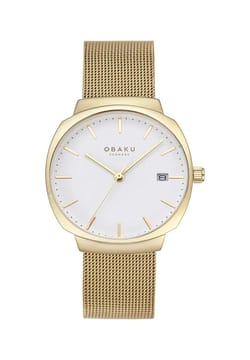 Obaku ساعة كوارتز بسوار ستانلس إستيل للنساء