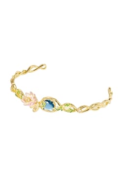 Les Nereides Pink Water Lily Cuff